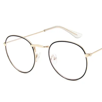 RBROVO ir 2021. Metāla Apaļas Brilles Rāmis Sievietes Mazās Brilles Rāmis Sieviešu/Vīriešu Zīmola Dizainere Skaidrs, Lēcas, Brilles Rāmi Sievietēm