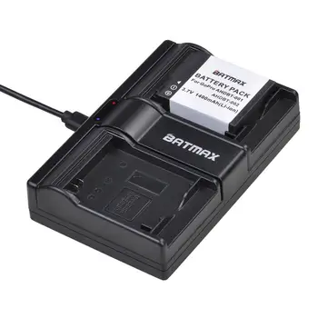 Batmax 1400mAh AHDBT-001 AHDBT-002 Akumulators+Dual USB Lādētājs GoPro HD Hero1 Hero2 Motosports Sērfot Āra 960 1080P Izdevums