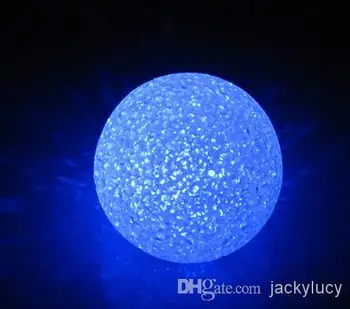 Diametrs 8 cm, Krāsains Kristāla Bumbu Nakts Gaisma EVA uPVC Izklāta Materiāls LED Gaismas Rotaļlietas, Kāzu Dekorēšana