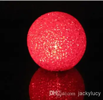 Diametrs 8 cm, Krāsains Kristāla Bumbu Nakts Gaisma EVA uPVC Izklāta Materiāls LED Gaismas Rotaļlietas, Kāzu Dekorēšana
