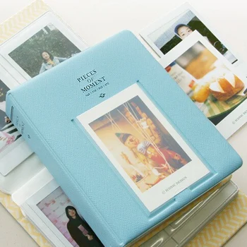 64 Kabatas Polaroid Foto Albuma Mini Tūlītēju Attēlu Gadījumā Uzglabāšana Fujifilm Instax Mini Film 8 Korejas Instax Albumu Fotografia