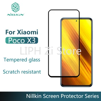 Par Xiaomi PocoPhone X3 NFC Stikla Ekrāna Aizsargs NILLKIN 9H par Xiaomi Poco X2 Poco X3 NFC K30 GlassTempered Stikla Aizsargs