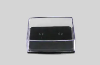 Caurspīdīgs Plastmasas aproču pogas Box Dāvanu Kastē aproču pogas Displejs Turētāju Uzglabāšanas somiņa Vairumtirdzniecības 120pcs/daudz