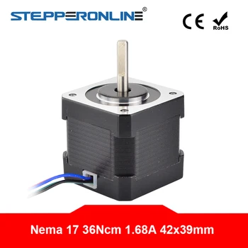 Nema 17 Stepper Motor 36Ncm(51oz.gadā) 1.68 4-svina 39mm Garums Nema17 Solis Motor CNC 3D Printeri