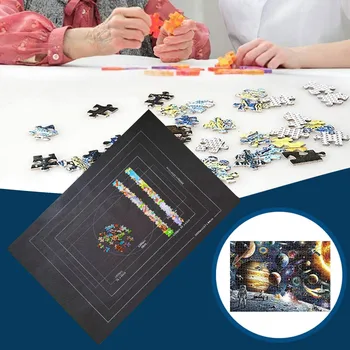 Puzzle Roll Uzglabāšanas Paklājiņš Roll līdz Pat 3000 Gabaliņiem ar Aukliņu, Uzglabāšanas Soma izglītības rotaļlietas bērniem jigsaw Puzzle
