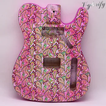 TL Ģitāra ķermeņa Rozā krāsu DIY Ģitāra Daļas Alkšņa koksnes elektriskā pielāgota krāsošana ģitāra mucu ar nelielu plaisāt
