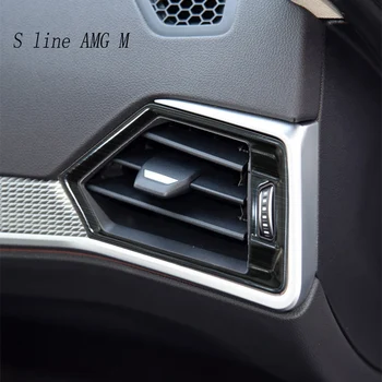 Auto Stils AC Sānu gaisa atveres Rāmja Apdare Uzlīmes Vāciņš Melns BMW 3. Sērijas G20 G28 2020. Gadam Interjeru Auto Piederumi LHD