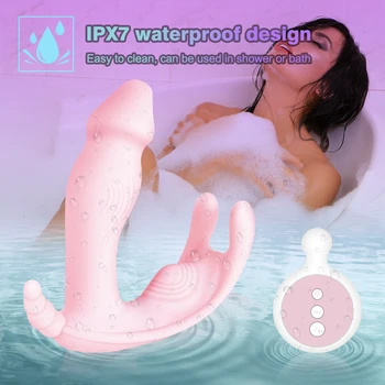 Valkājamas Biksītes Maksts Vibrators uz Klitora Dildo Sievietēm Klitora Stimulators Erotiska Seksa rotaļlietas Pāriem Pieaugušo Sieviešu Sieviete