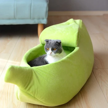 Kaķis Gulta Mājas kaķis gulta Krāsas Banānu Mizas Cat House, Gudrs Meklē Banānu Kaķis Bed & Kaķēni, Dažādas krāsas, Mīksta un moderns