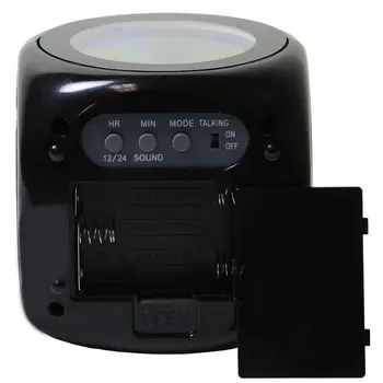 1gb LCD Balss Runā Melna Balta Modinātājs Multi-function Plastmasas Ciparu LED Projekcijas Temperatūras Izturīga Modinātājs
