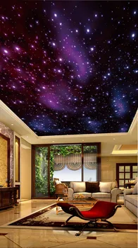 Fantāzijas zvaigžņotās debesis jumtu krāsošana griestu un sienu Gleznojumi viesistaba, Guļamistaba, Griesti, Sienas Dekori