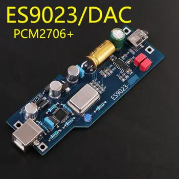 PCM2706 + ES9023 drudzis līmeņa audio DAC skaņas kartes dekoderi gatavais produkts ar OTG