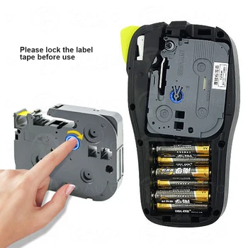 Rokas Pārnēsājamie Bluetooth etiķešu Printeri QWERTY Pilnā Tastatūra 203DPI, AC & AA Batterie 2 Barošanas Veids DIY etiķešu Drukāšana