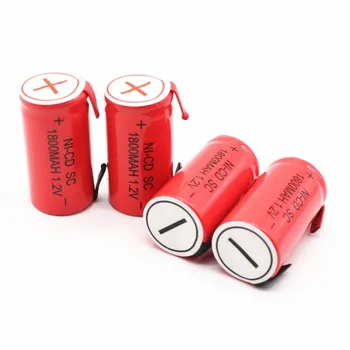 JAUNU SC akumulatora subc uzlādējams akumulators nicd bateriju nomaiņa 1.2 v akumulators 1800 mah jauda banka