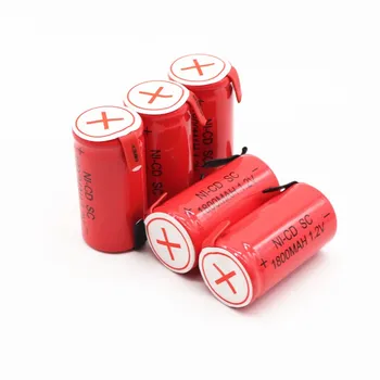 JAUNU SC akumulatora subc uzlādējams akumulators nicd bateriju nomaiņa 1.2 v akumulators 1800 mah jauda banka