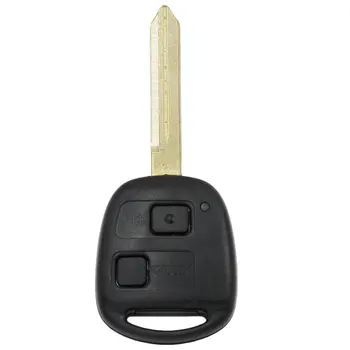 2 Pogas Tālvadības Atslēgu piekariņu Toyota Avenis Corolla Yaris 433MHZ ar 4D67 Čipu Iekšā neslīpēts TOY47 asmens
