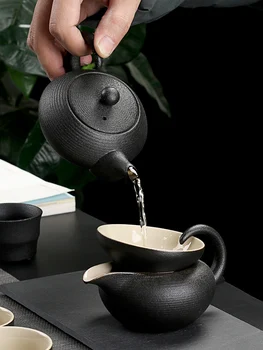 TANGPIN melnās keramikas trauki tējkannas tējkannas tējas tases porcelāna ķīniešu kung fu tējas komplekts drinkware