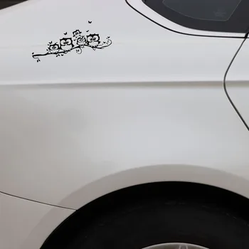 Auto Uzlīmes, Dekori Motociklu Uzlīmes Pūce Tauriņš Dekoratīvie Piederumi Radošo Sauļošanās Ūdensizturīgs PVC,19cm*8cm