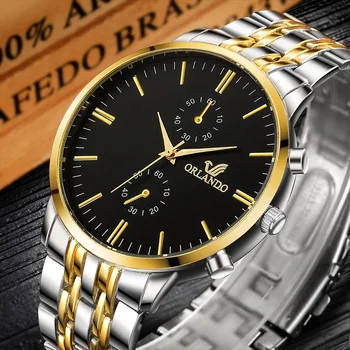 2020 Skatīties Vīrieši Jaunu Modes Luksusa Kvarca Rokas pulksteni Zelta Nerūsējošā Tērauda Vīriešu Pulksteņi Vīriešu Pulkstenis Masculino Relogio reloj hombre