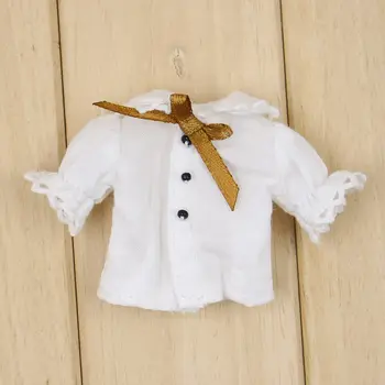 Tērpiem Middie Rūpnīcas Blyth lelle puff piedurknēm krekls ar siksnu svārki tērps 20cm BJD