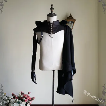 Vīrieši Bruņinieks Cosplay Bruņas Vintage Hodded Cape Steampunk Modes Apģērbu Viduslaiku Tērpos Sievietes Halloween Priesteris Karnevāla Puse