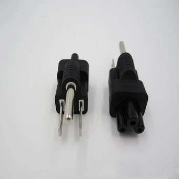 ES/ASV/UK Strāvas Kabeļa Spraudņa Adapteris, ES/ASV/UK Plug Lai IEC320 C5 Āboliņa Lapu Adapteri Plug
