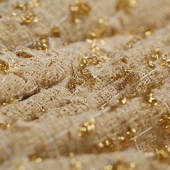 2019 zelta desert aušanas mīksta tvīda auduma mētelis ziemassvētku tissus ās metru telas bazin riche getzner tissu tecido tela DIY