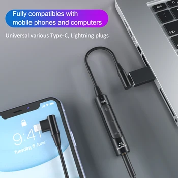 SoundMAGIC A30 Portatīvo HiFi Pastiprinātājs USB DAC Tips C līdz 3,5 mm Austiņu Pastiprinātāju Adapteri Android Tālruņiem