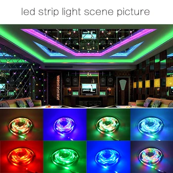 LED Lentes RGB Gaismas Lentes 2835 Ūdensdrošs LED llight Lentes diožu Lampas Lentes DC12V Elastīgu RGB apgaismojums Lentes Pilns Komplekts