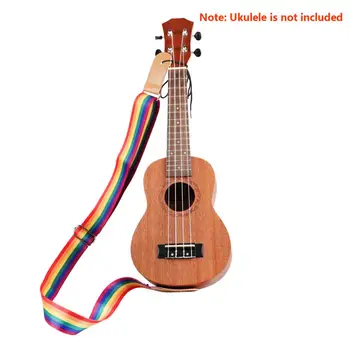 Regulējams Multicolor havajiešu ģitāra Siksniņas Mīksta Neilona Jostu, Havajiešu Ģitāra havajiešu ģitāra--Siksna TIKAI