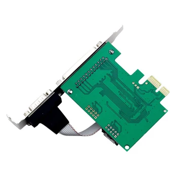 RS232, RS-232 Seriālais Ports (COM & DB25 Printeri, Paralēlais Ports, LPT uz PCI-E, PCI Express Kartes Adapteri Converter WCH382L Chip