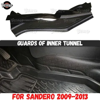 Aizsargi iekšējās tuneļa Renault Sandero 2009. - 2013. gadam ABS plastmasas piederumi aizsargātu interjera molding auto stils meklēšana