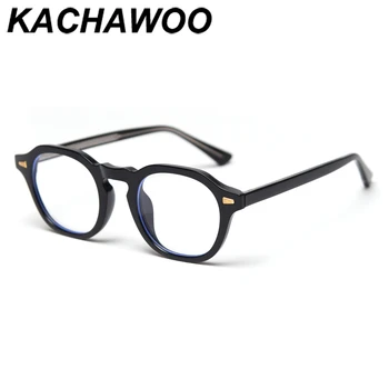 Kachawoo sieviešu retro brilles anti zilā gaisma skaidrs, melns caurspīdīgs tuvredzība, briļļu rāmji vīriešiem tuvredzīgs augstas kvalitātes TR90