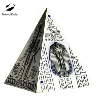 Piramīdas Cūciņa Banka Bronzas Statuja Monētas Var Ēģiptes Piramīdas Modeļa Pasaules Brīnumu Tūrisma Suvenīru Bērniem, Dāvana Ir 2021. Dropshipping