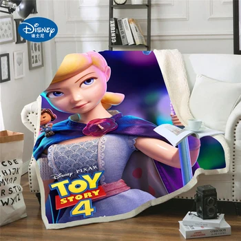 Disney Rotaļlietu Stāsts Segu Sherif Koksnes Buzz Lightyear Bērnu Plīša Sedziņa Mest Sofa Bed Cover Gultas piederumi Zēniem Bērniem Dāvanas