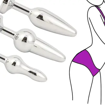 Flirting LED Gaismas Tūpļa Plug Tērauda Metāla Anālās Prostatas Stimulators Butt Plug Nav Vibrators Erotiska Seksa Rotaļlietas Pāriem Pieaugušo Spēles