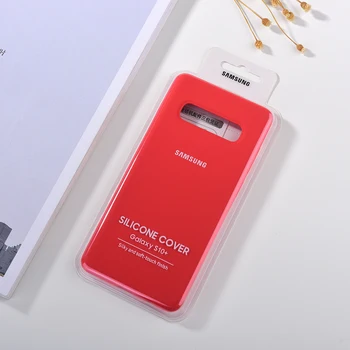 Samsung S10 Plus S10E Telefonu Gadījumā Pilnīgu Aizsardzību Šķidruma Silikona Vāciņš 4-Puses Korpusa Vāks S10 Plus S10e G9730 G9750 G9700