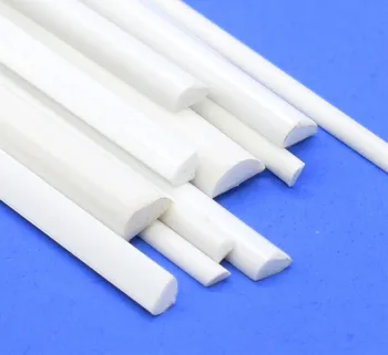 1-4 mm baltā puslokā ABS plastmasas caurule smilšu galda modelis rotaļlietas DIY celtniecības materiāli garums 50 cm