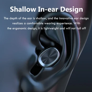 TWS Bluetooth Austiņas 5.1 Touch Kontroli Ūdensizturīgs Sporta Bezvadu Austiņas Stereo Austiņas Bezvadu Earbuds ar Micrphone