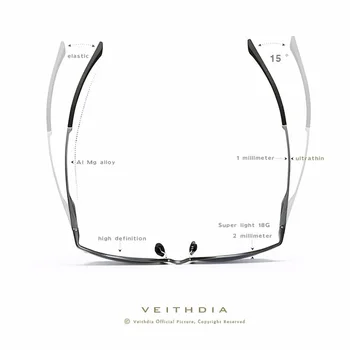 VEITHDIA Saules Brilles Retro Alumīnija Magnija Polarizētās Saulesbrilles, Lēcas, Vintage Briļļu Aksesuāri Saules Brilles Vīrieši/Sievietes 6625