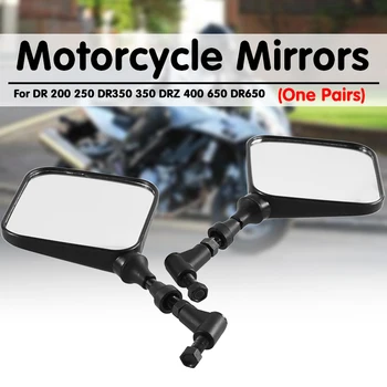 1 Pāris Motociklu Spoguļi Atpakaļskata Sāna Spogulis Suzuki DR 200 250 DR350 350 DRZ 400 650 DR650 Motociklu Spoguļi Piederumi