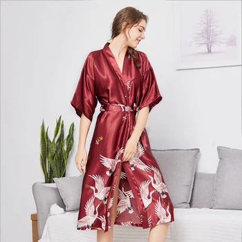 Seksīga Melnā Modes Sieviešu Kimono Drēbes Vasaras Dāma Viskozes Vannas Kleita Yukata Naktskrekls Sleepwear Sleepshirts Izmērs M-XXL