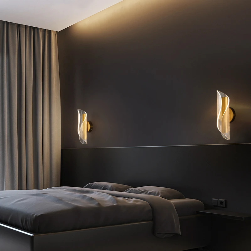 level Awesome Lab Izpārdošana Mūsdienu led sienas apgaismojums guļamistabai gultas  apgaismojums dekoratīvo sienu sconce gaismas eju koridorā zelta akrila  sienas lampas ~ Led Lampas \ www.maika.lv