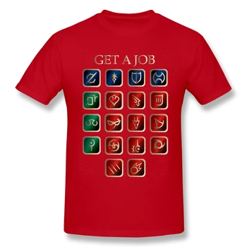 T-Krekls Vīriešiem Get-a-job-V2 Kokvilnas Final Fantasy T Krekls 6XL Smieklīgi Plus Lieluma Apģērbu
