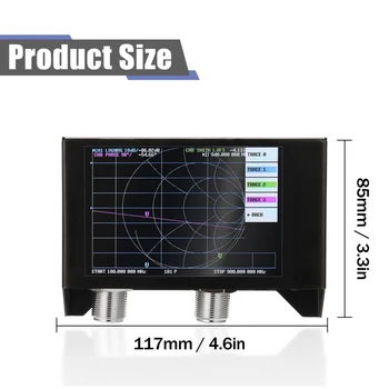 4.0 Collu TFT LCD Touchscreen Vektoru Analyzer Web SAN-2N NanoVNA V2 Īsviļņu Antenas Analyzer HF, VHF UHF