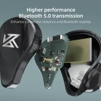 KZ SA08 TWS Taisnība Bezvadu Bluetooth v5.0 Austiņas 8BA Vienības Spēli Earbuds Touch Control Trokšņa Slāpēšanas Sporta austiņas S2