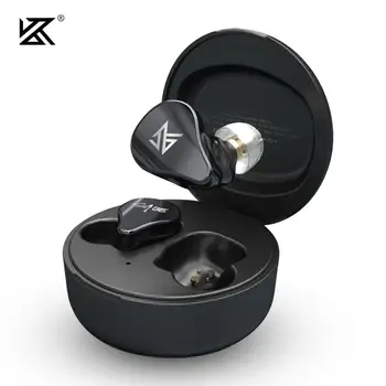 KZ SA08 TWS Taisnība Bezvadu Bluetooth v5.0 Austiņas 8BA Vienības Spēli Earbuds Touch Control Trokšņa Slāpēšanas Sporta austiņas S2