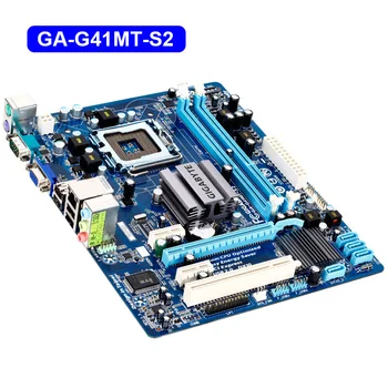 Socket LGA 775 GIGABYTE GA-G41MT-S2 Desktop Mātesplatē G41 Socket LGA 775 Core 2 DDR3 8G Micro ATX Sākotnējā Mainboard DDR3
