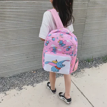 Dumbo Bērnu Anti-pazaudēta mugursoma Disney bērnudārza skolas soma karikatūra pamatskolas somā bērnu ceļojumu mugursoma