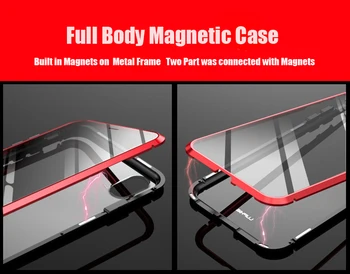 360 Pilna Ķermeņa Magnētisko Lietā Par iPhone 11 Pro XS Max XR X 7 8 Plus Metāla korpusu Bufera Attiecas Uz iPhone11 Pro Gadījumā Korpusu Mājokļu